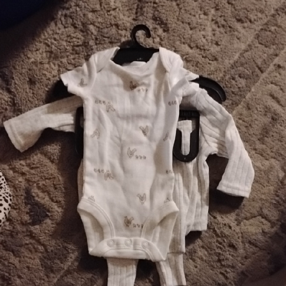 White Baby Onesie Set